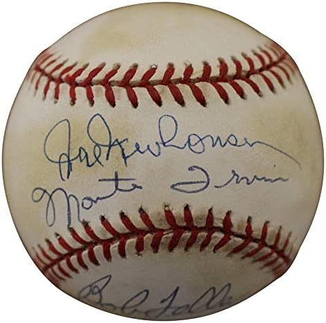 Уили Старджелл и Боб Фелер подписани договори с Националната купа бейзбол +6 Sigs JSA 13330 - Бейзболни топки с автографи