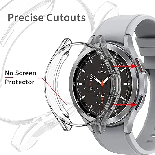 RICHONE [10 бр. в опаковка] е Съвместим с Samsung Galaxy Watch 4 Classic 46 мм, защитен калъф, устойчив на удари калъф, Мека рамка-броня от TPU, аксесоари (10 цвята, Watch 4 Classic 46 мм)