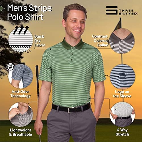 Мъжки ризи за голф Dry Fit - Мъжки Поло Риза Райе с Къс ръкав