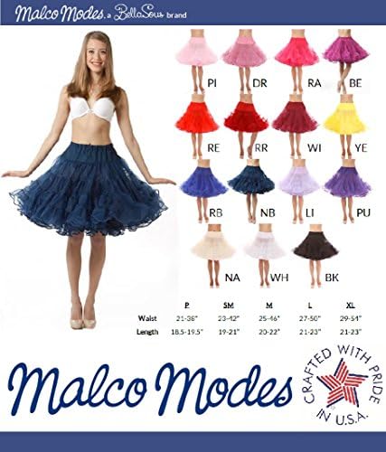 Malco Modes Луксозна Реколта Долната Пола за Възрастни за Костюм за Хелоуин, Ретро Стил, Облекло За Партита