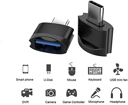 Адаптер Tek Styz C USB за свързване към USB конектора (2 опаковки), който е съвместим с вашите Xiaomi M2007J17I за OTG със зарядно устройство Type-C. Използвайте с устройства разширения, като например клавиатура, мишка,