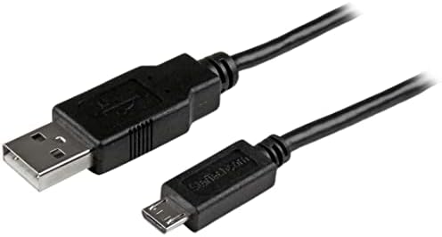 StarTech.com Бял кабел Micro USB с дължина от 0,5 м от A до Micro B - Кабел за зареждане и прехвърляне на данни от Micro USB - USB 2.0 - 1 включете USB A, 1 включете USB Micro B (USBPAUB50CMW)