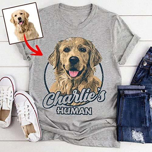 Персонални Тениска за Кучета Pawarts - Реколта Тениска за кучета на Поръчка за мъже и Жени